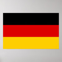 Poster with Flag of Germany