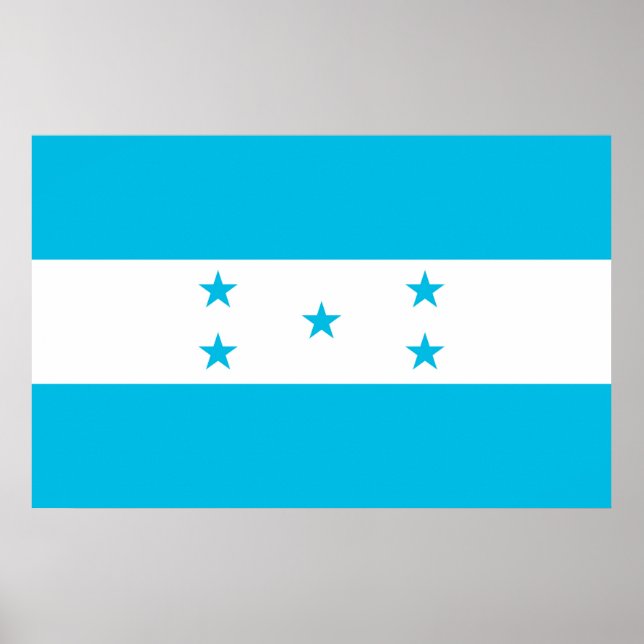 Poster with Flag of Honduras (Front)