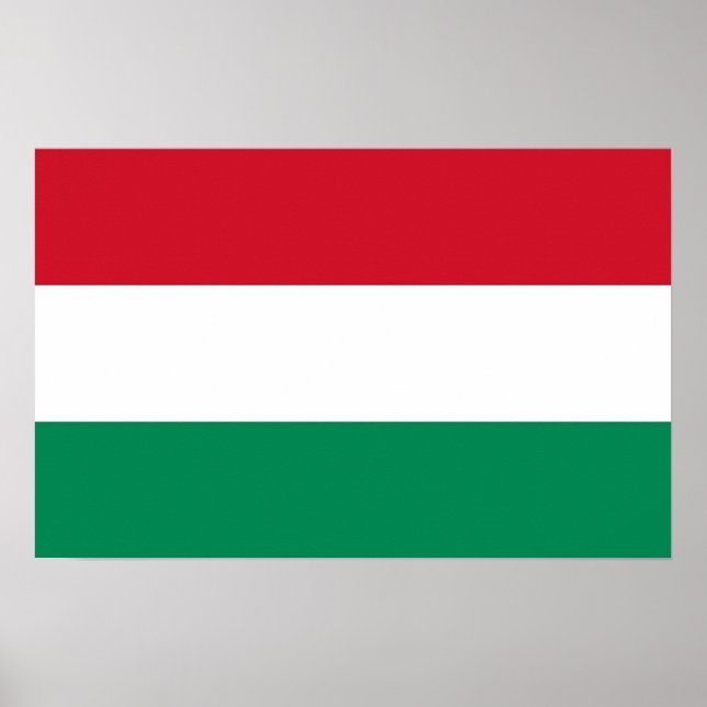 Poster with Flag of Hungary (Front)