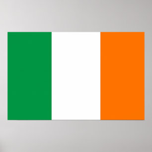 Poster with Flag of Ireland