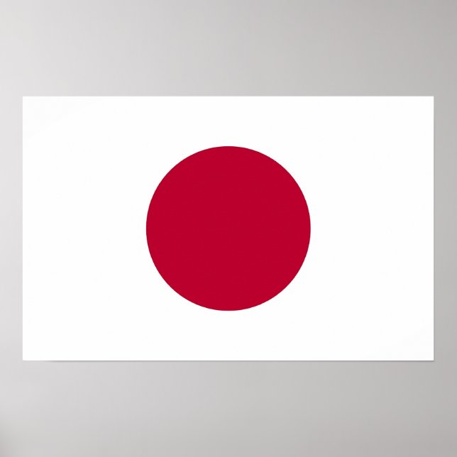 Poster with Flag of Japan (Front)