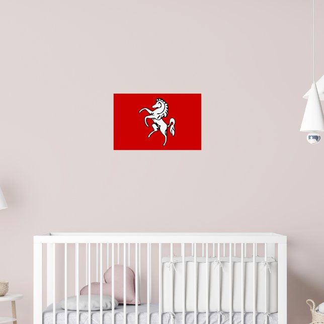 Poster with Flag of Kent, England (Nursery 2)