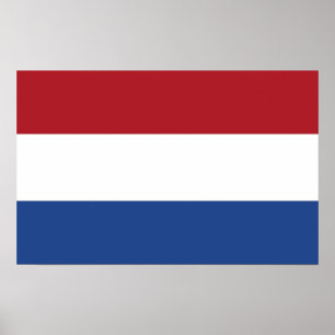 Poster with Flag of Netherlands