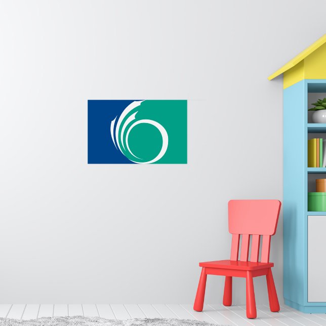 Poster with Flag of Ottawa, Canada (Nursery 1)