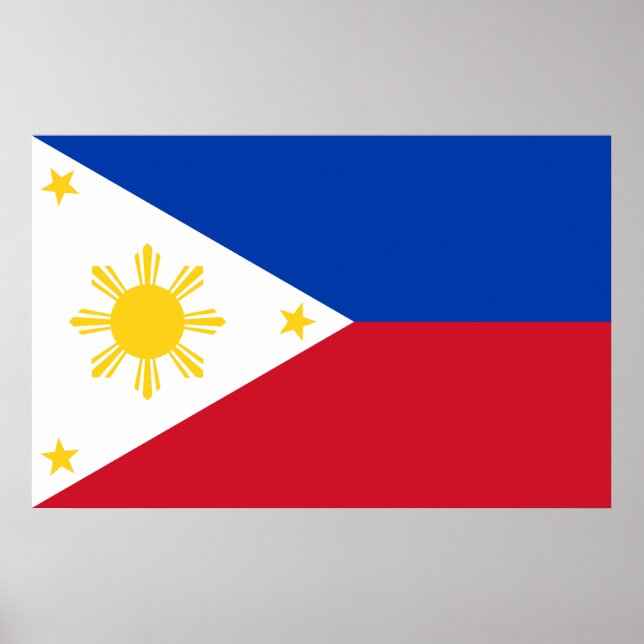 Poster with Flag of Philippines (Front)