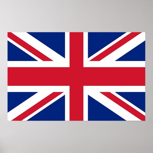 Poster with Flag of United Kingdom (Front)