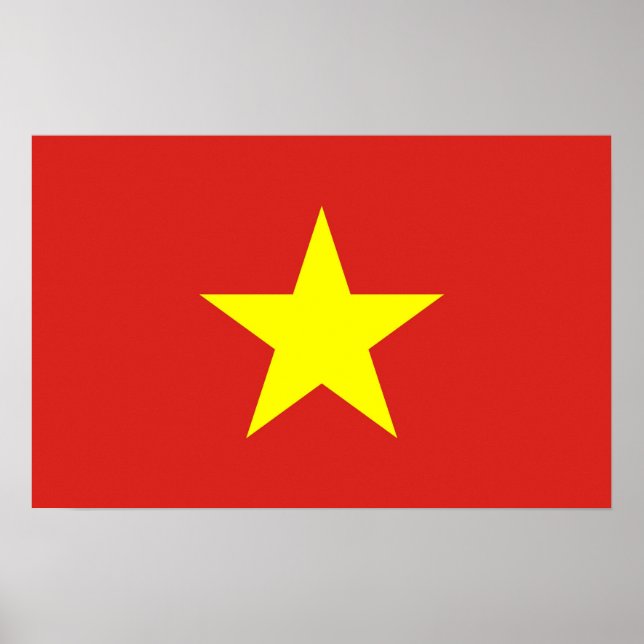 Poster with Flag of Vietnam (Front)