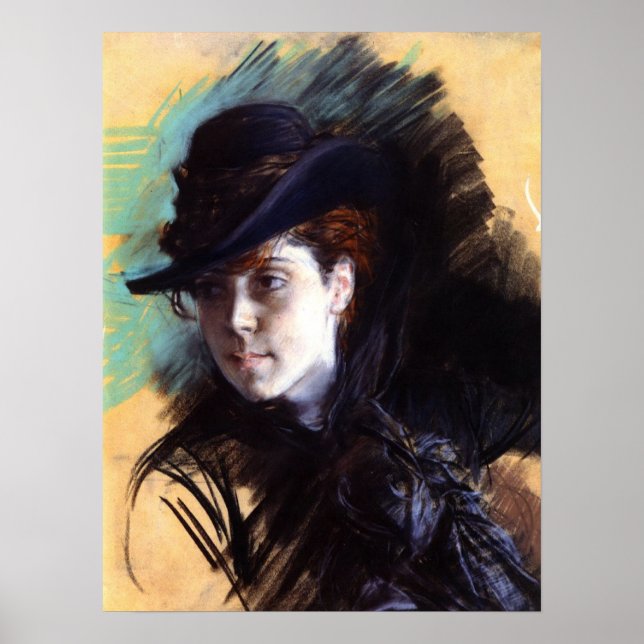 Poster With Giovanni Boldini Painting (Front)