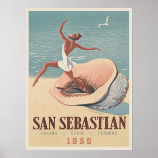Poster with San Sebastian Advertising Print