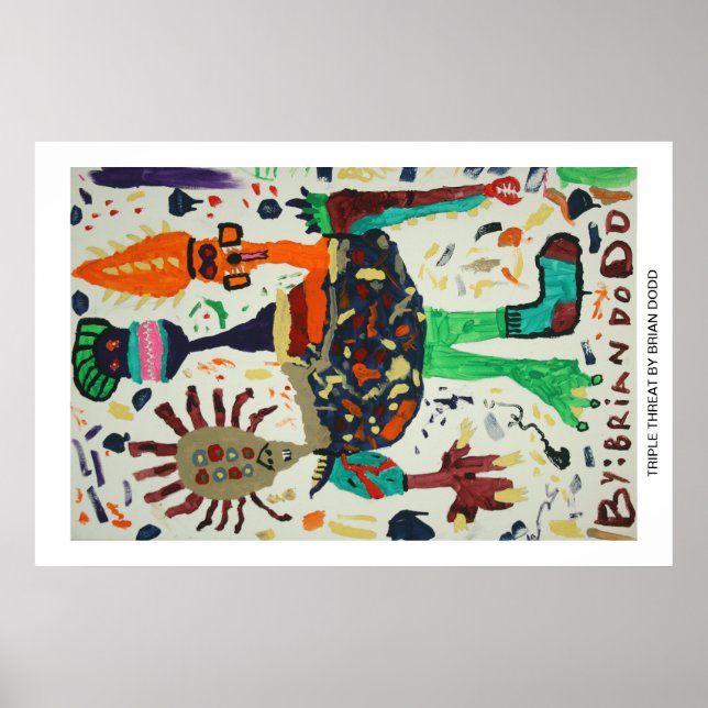 Poster with Triple Threat (Front)