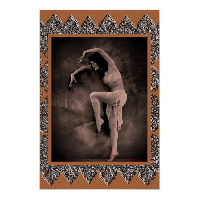 Poster with Vintage Dancer Kyra (Front)