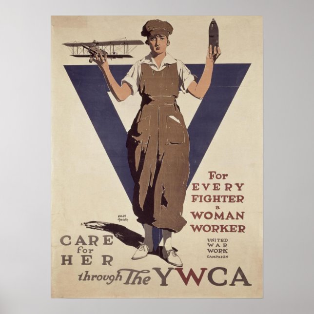 Poster with WWII Propaganda Poster Print (Front)