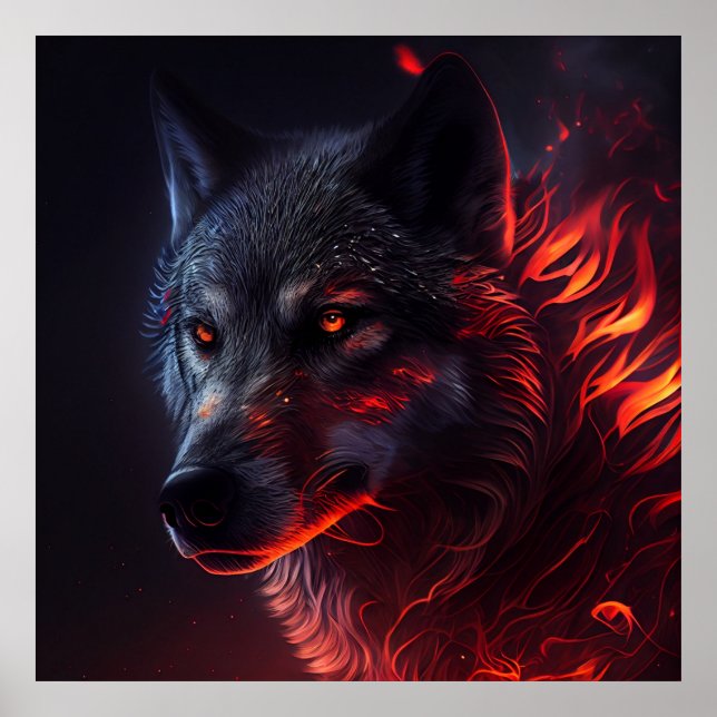 Poster Wolf Fire (Front)