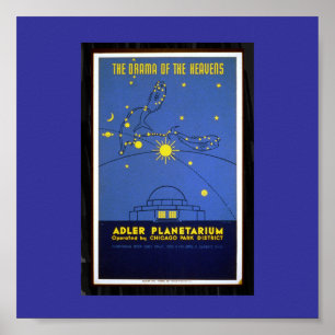 Poster-WPA Chicago-Drama of the Heavens-WPA Poster