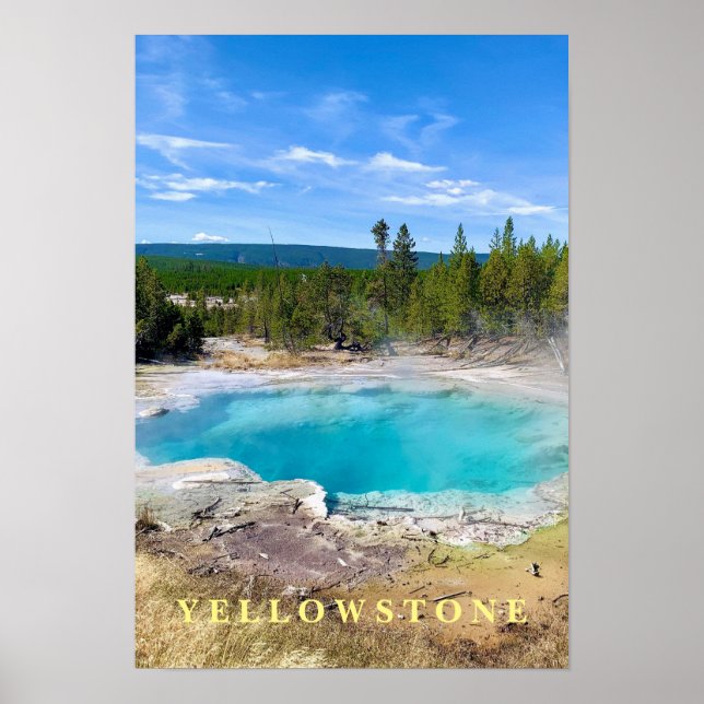 Poster Yellowstone Thermal Hot Pot (Front)