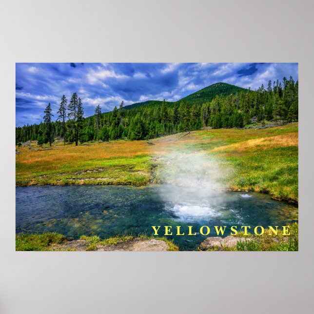 Poster Yellowstone Thermal Hot Pot (Front)