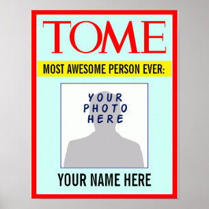 Poster: YOUR Name & Photo on Magazine Cover! Poster