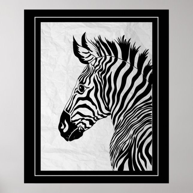Poster-Zebra  20" x 24" Poster (Front)