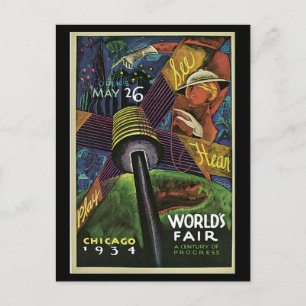Postercard-Chicago World's Fair-1934 Postcard