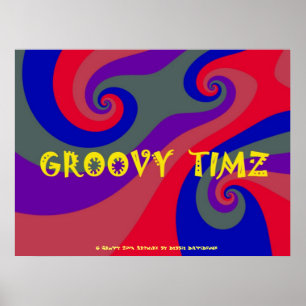 POSTERS - GROOVY TIMZ - PSYCHEDELIC MULTI COLORS