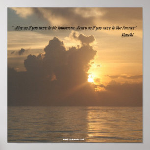 Posters: Live as if you were to die tomorrow. Lear Poster