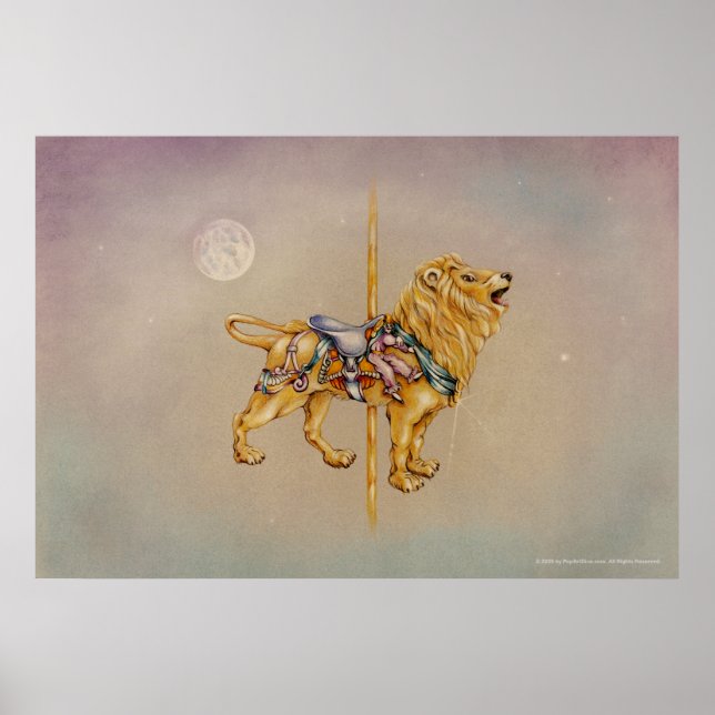 Posters, Prints - Carousel Lion (Front)