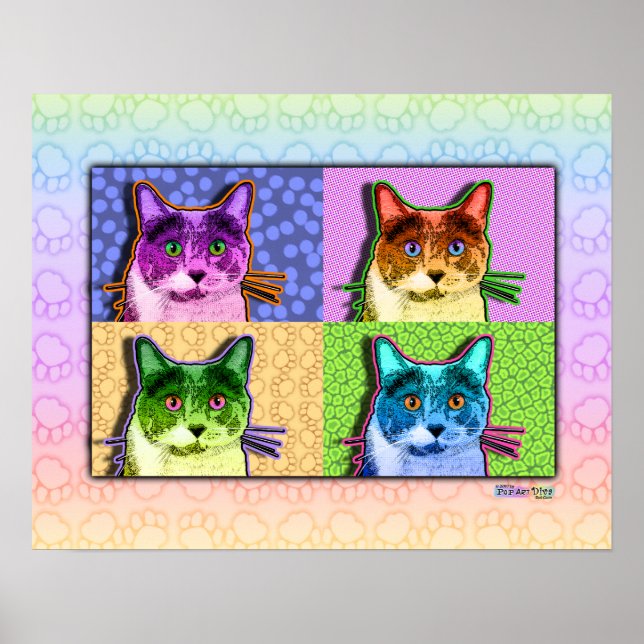 Posters, Prints - Pop Art Tom Cat (Front)