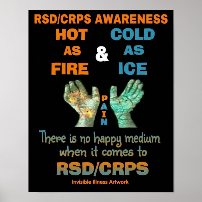 POSTERS...RSD/CRPS - Hot as Fire Cold as Ice Poster (Front)