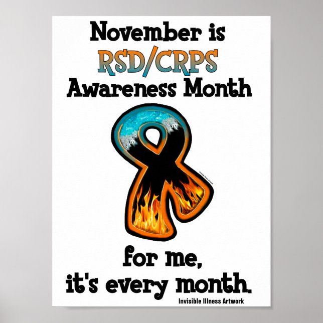 POSTERS...RSD/CRPS - November is RSD/CRPS Awarenes Poster (Front)