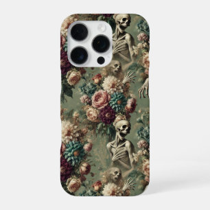 Posthumous Heartache – Gothic Floral Design iPhone 16 Pro Case