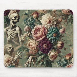Posthumous Heartache – Gothic Floral Design Mouse Mat