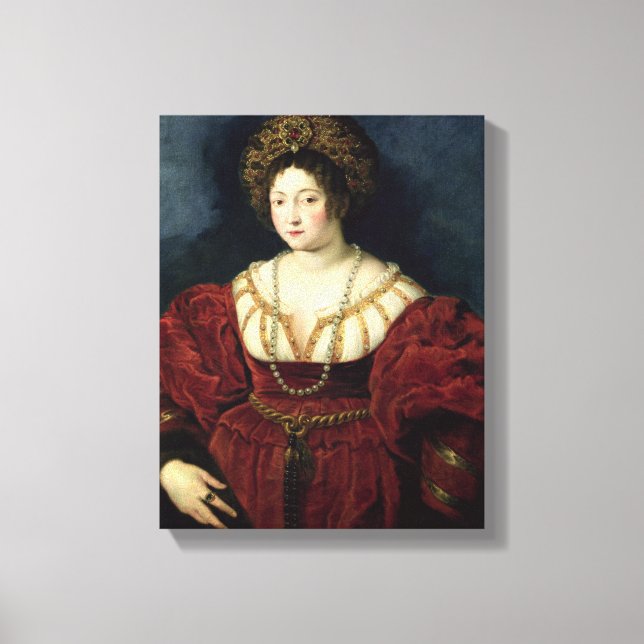 Posthumous portrait of Isabella d'Este Canvas Print (Front)