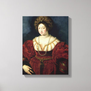 Posthumous portrait of Isabella d'Este Canvas Print