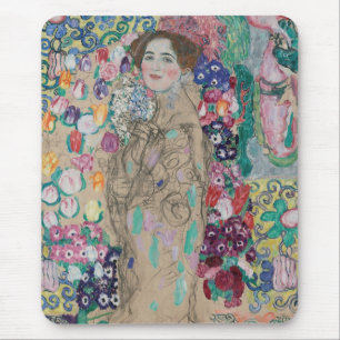 Posthumous Portrait of Ria Munk by Gustav Klimt Mouse Mat