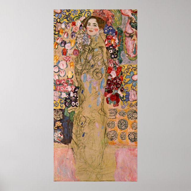 Posthumous Portrait of Ria Munk by Gustav Klimt Poster (Front)