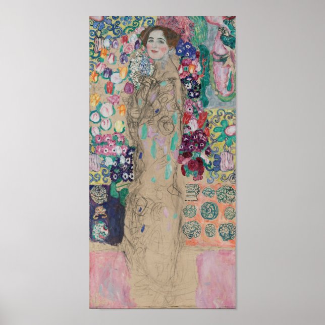 Posthumous Portrait of Ria Munk by Gustav Klimt Poster (Front)