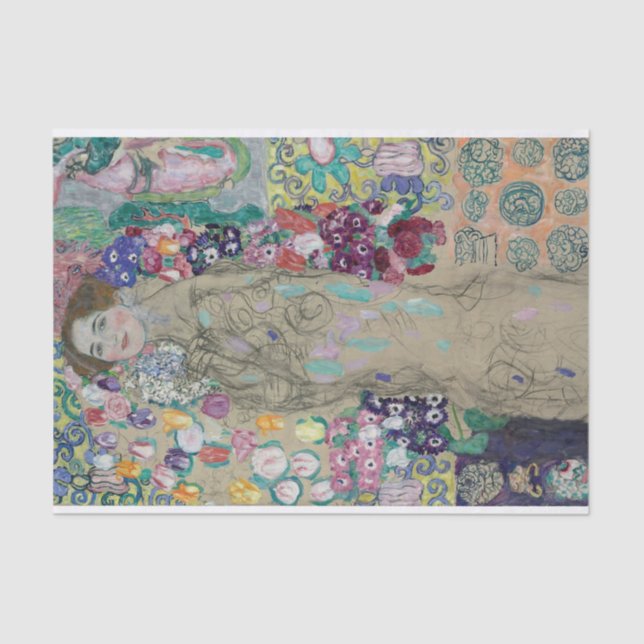 Posthumous Portrait of Ria Munk III, Gustav Klimt Tissue Paper (Front)