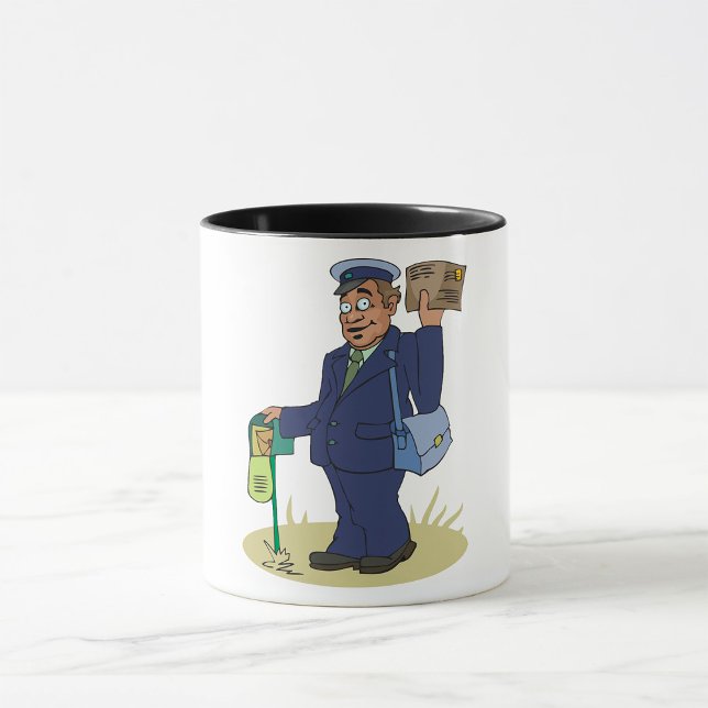 Postie Delivering Mug (Creator Uploaded)