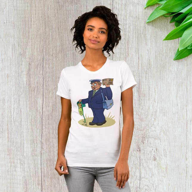 Postie Delivering Womens T-Shirt (Creator Uploaded)