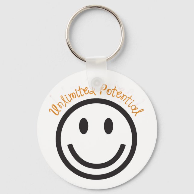 Postive Gift Keychain-Unlimited Potential Key Ring (Front)