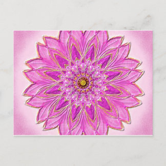 Postkarte 01 "Magenta Healing" by MandalaDesign Postcard