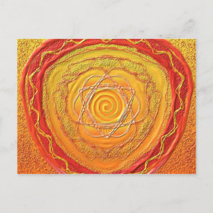 Postkarte 27 "Goldene Spirale" Postcard