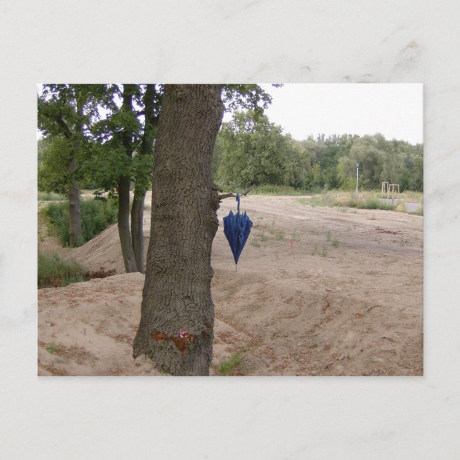 Postkarte - "abhängen" postcard (Front)