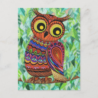 Postkarte Eule Postcard