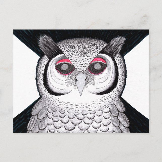 Postkarte Eule Postcard (Front)