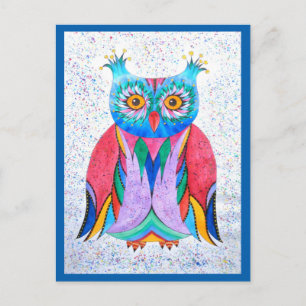 Postkarte Eule Postcard