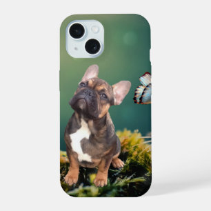 Postkarte französische  Bulldogge  iPhone 15 Case