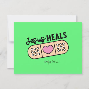 Postkarte Jesus heilt auch heute - Jesus heals ... Postcard