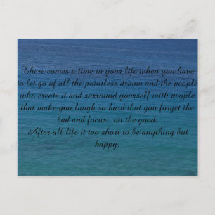 Postkarte mit Spruch Postcard