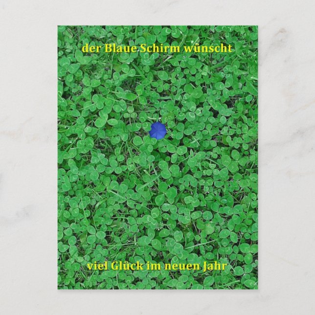 Postkarte - Neujahr Postcard (Front)